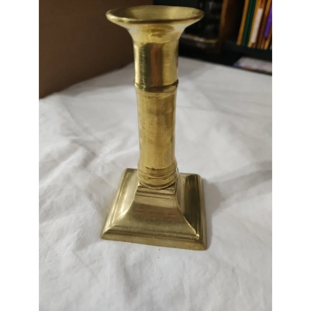 Vintage Brass Taper Candle‎ Holder 5